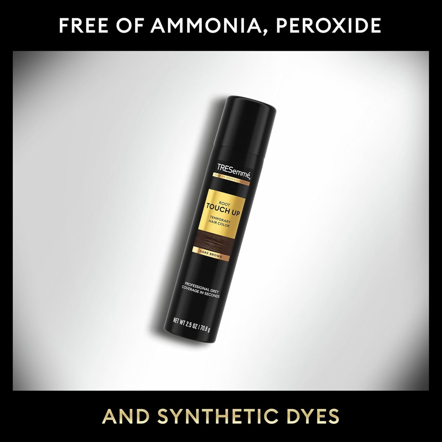 TRESemmé Temporary Hair Color - Dark Brown Root Touch-Up Spray | Ammonia-Free, 2.5 Fl Oz