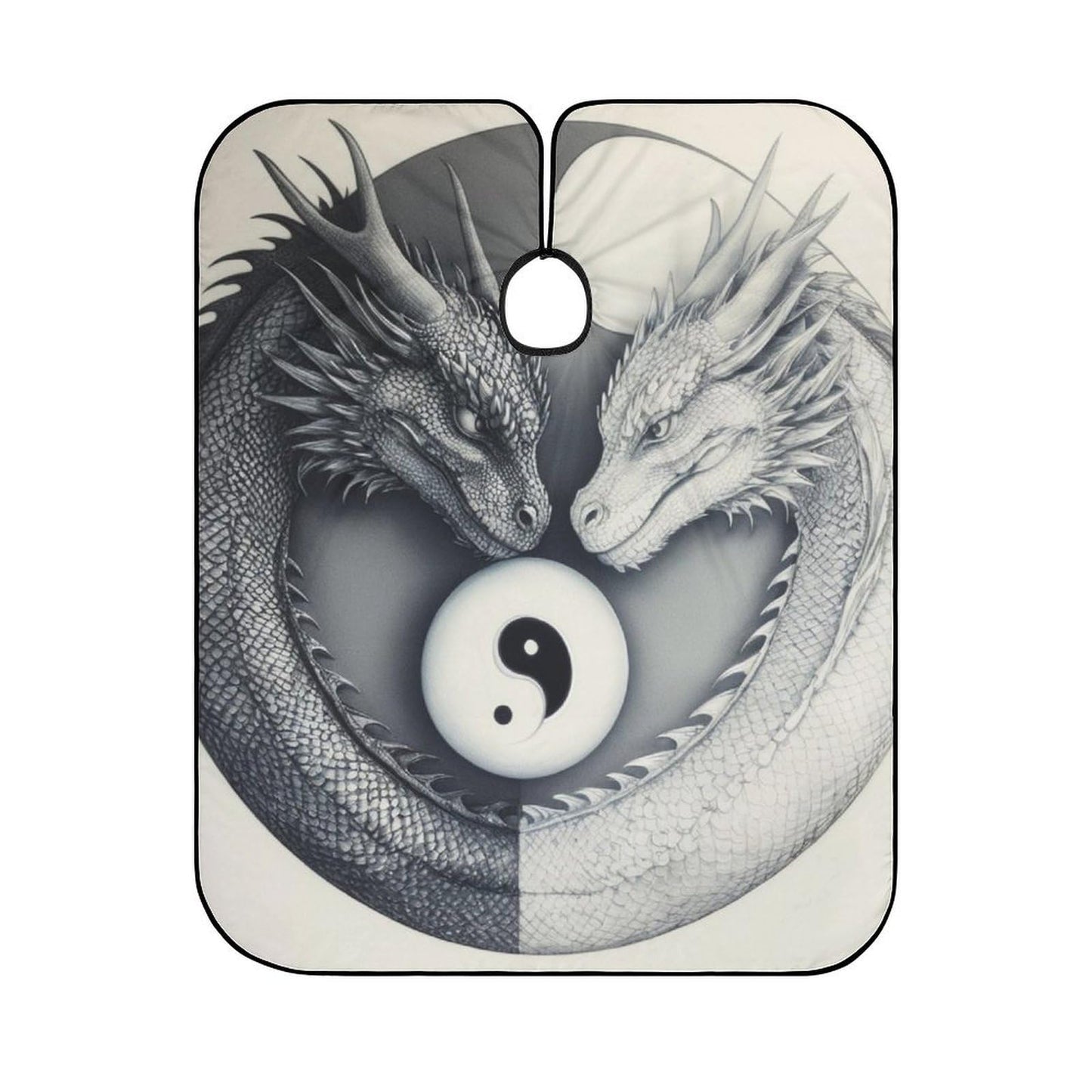 Waterproof Professional Hair Cutting Cape Large Salon Barber Cape for Men Women Dragon Yin Yang