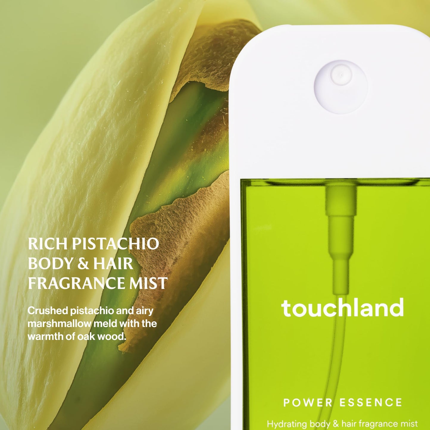 Touchland Body & Hair Fragrance Mist, 2 FL OZ - Rich Pistachio
