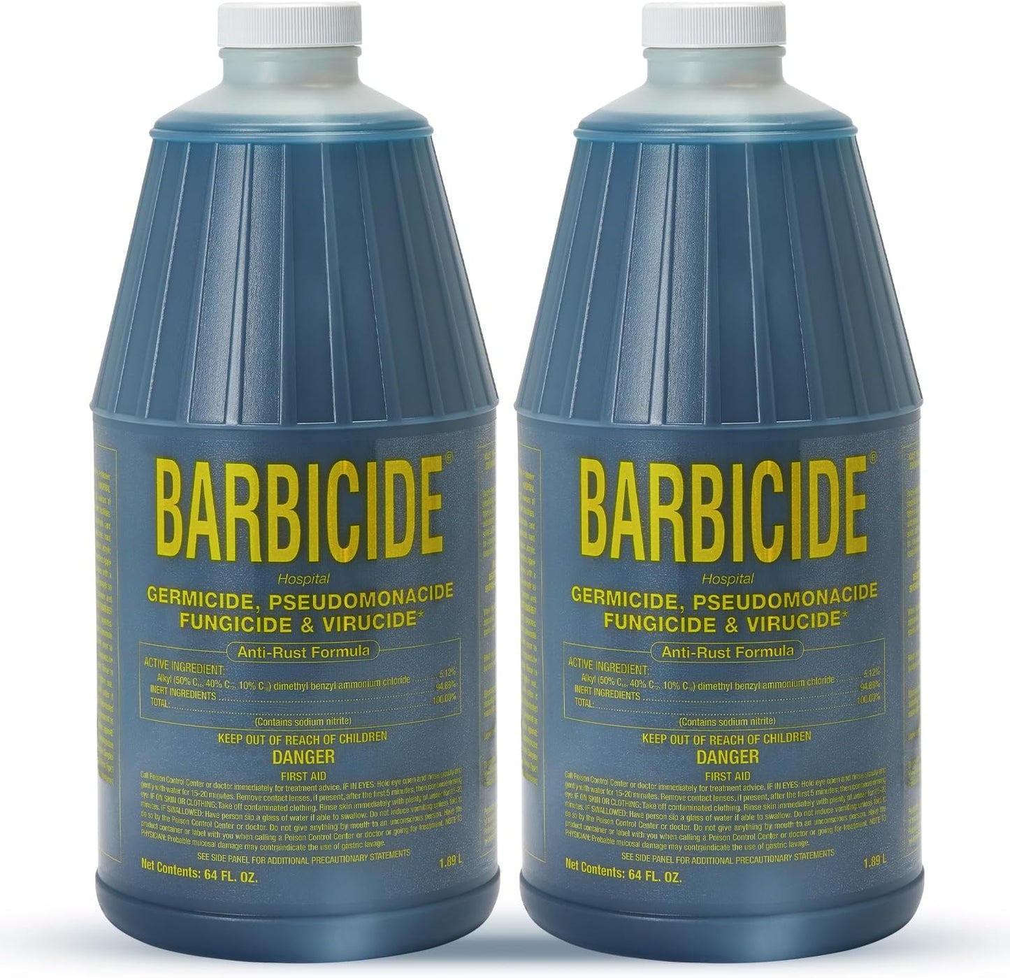 Barbicide Disinfectant Concentrate - Hospital-Grade Germicide for Salons | 16 Fl Oz Pint, Anti-Rust Solution for Tools