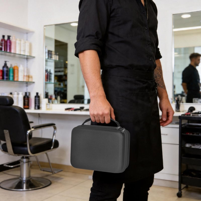 GWCASE Travel Case Compatible with Philips for Norelco Multigroom Series 7000 5000 Men's Grooming Kit with Trimmer MG7750/49 MG7910/49 MG9510/60. Storage Holder for Attachment Trimmers (Grey Inner, S)
