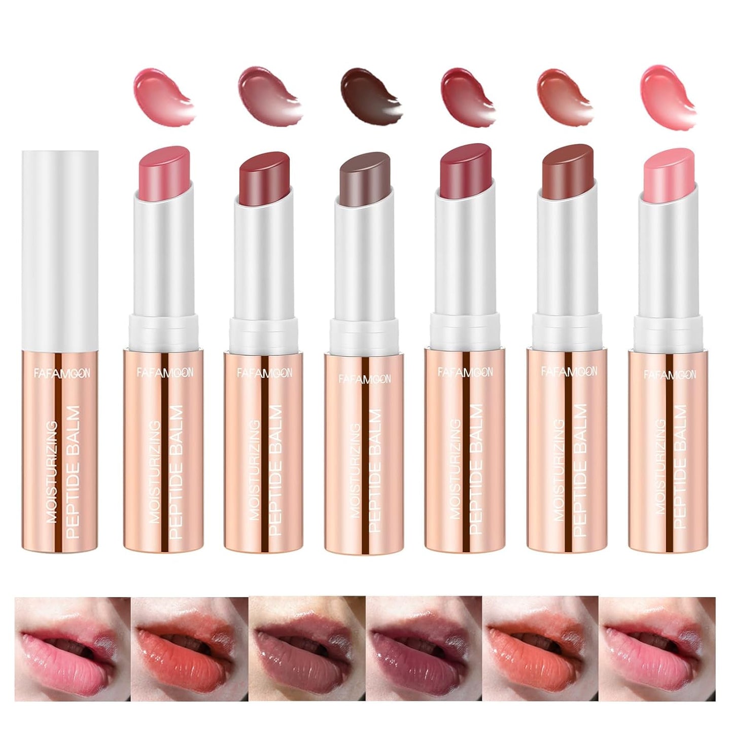 Hydrating Lip Tint Set - 6 Pcs Tinted Lip Balm for Deep Nourishment | Long-Lasting Moisturizing Care for Dry, Cracked Lips