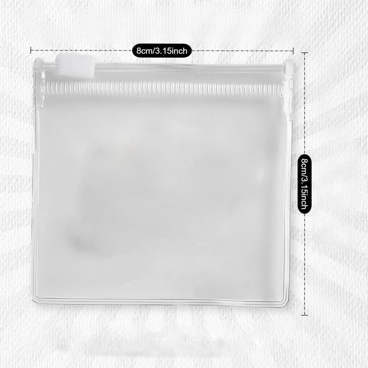 Mini Zipper Storage Bags for Travel Essentials, Reusable Clear Plastic Pouches for Pills, Jewelry and Small Items, Waterproof Portable Organizer for Daily Use and On the Go Storage (10)