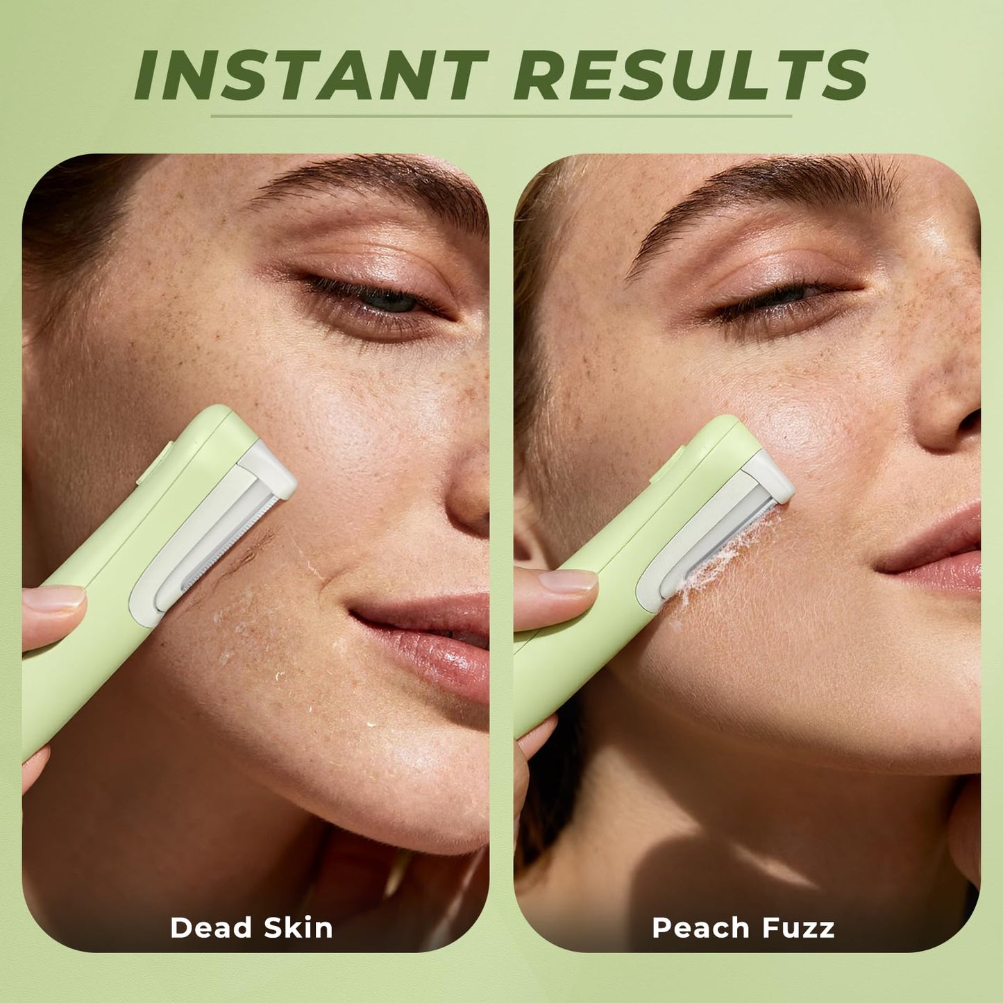 WLU Dermaplane Razor for Women Face, Peach Fuzz Removal & Exfoliation