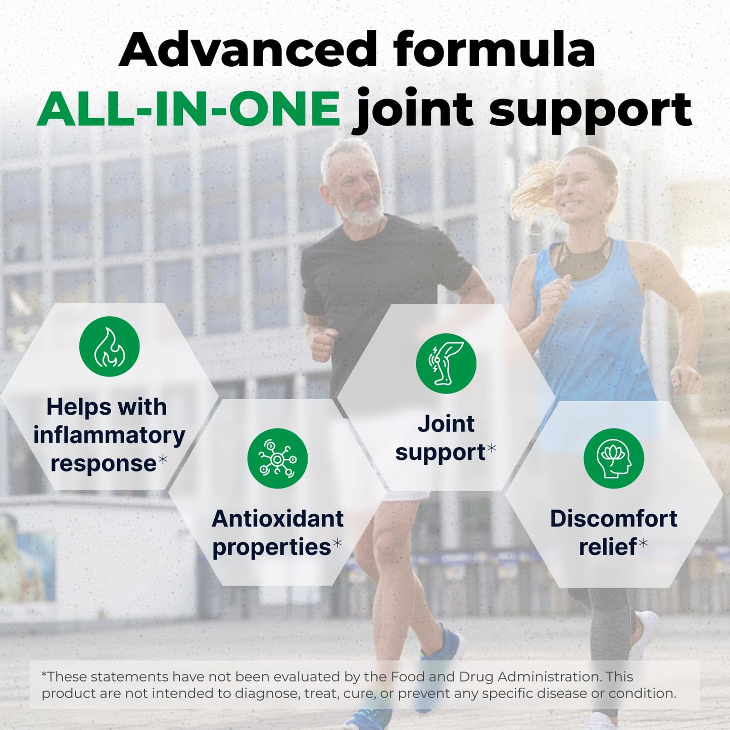 Wellnee Joint Support Supplement - Glucosamine Chondroitin MSM, Boswellia & Turmeric - Relieves Joint Discomfort & Supports Flexibility - Wellknee Joint Support - 90 Capsules, 30 Servings