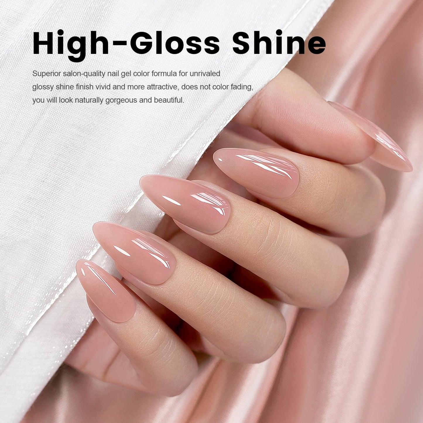 Rubber Base Coat Gel Polish - Nude Dirty Pink Skin Tone | 15ml Soak Off for French Manicure & DIY Use