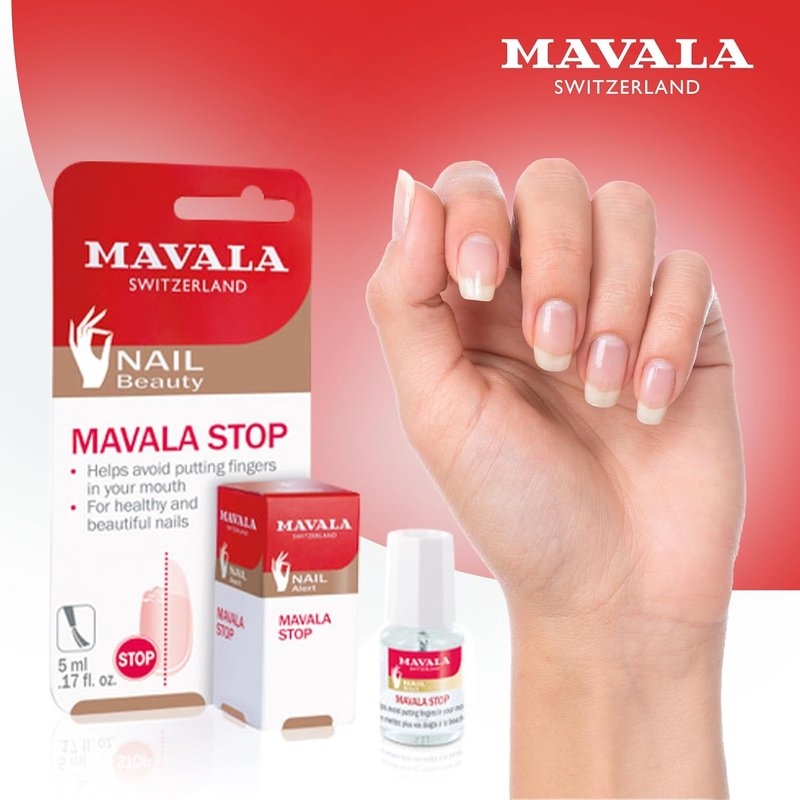 Mavala Stop Deterrent Nail Polish Treatment - Bitter Taste Nail Care for Kids | Easy Application | 0.17 oz