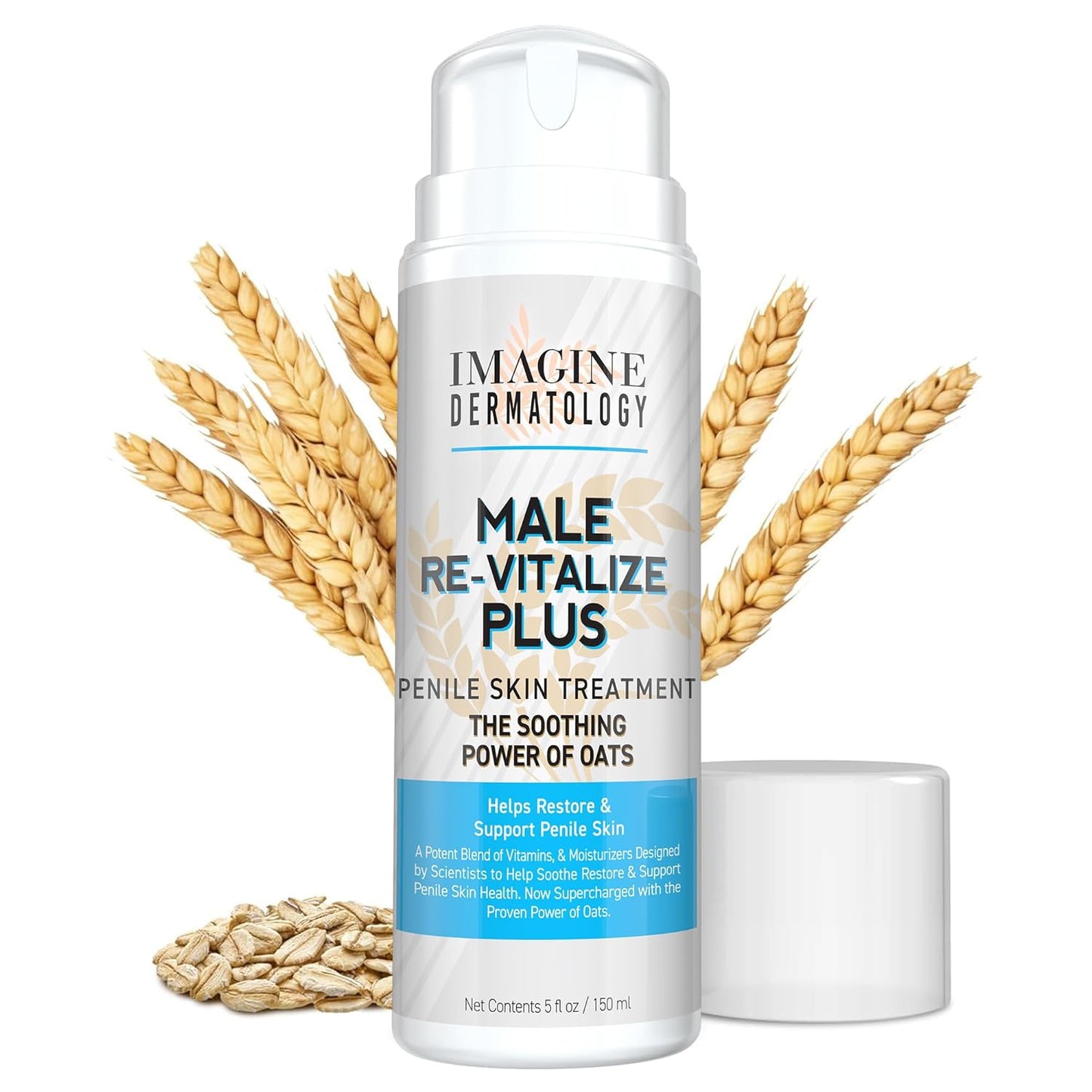 Male Re-Vitalize Penile Health Relief Cream - Soothe & Protect Irritated Skin | TSA Compliant 3.3 fl oz