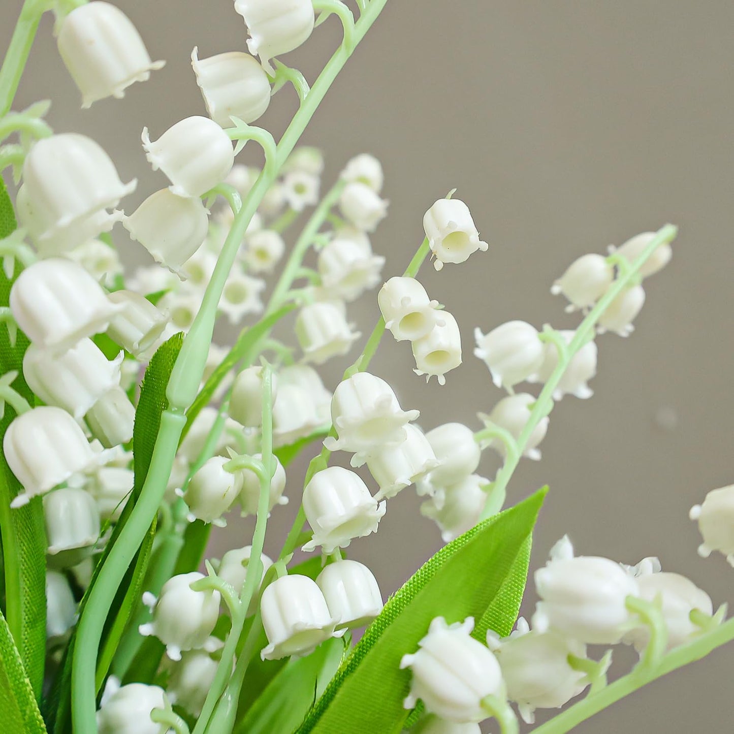 10Pcs Lily of The Valley Plastic Orchid Flower Artificial Bellflower DIY Wedding Bouquet Household Vase Table Party Decoration (10PCS)