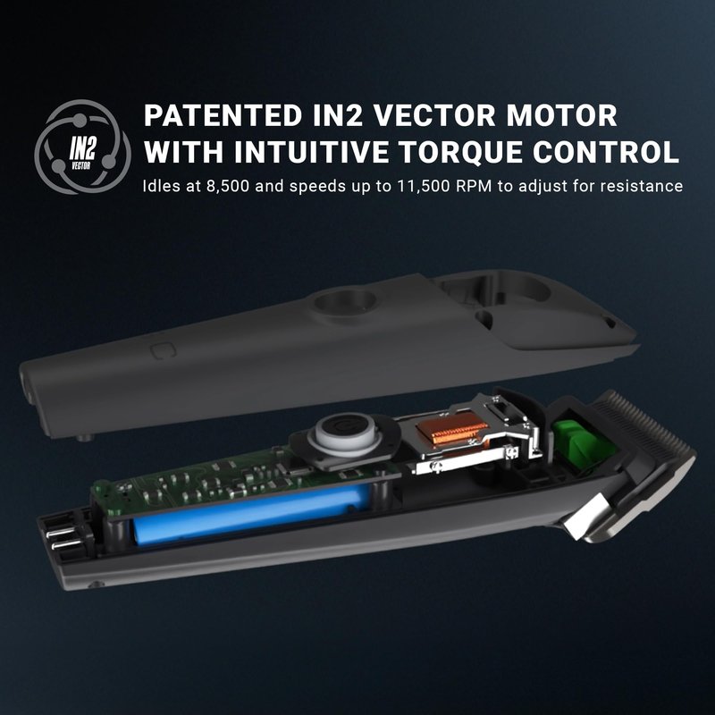 Stylecraft Instinct-X Cordless Hair Clipper Professional Vector Motor with Intuitive Torque Control, 3 Modular Lids
