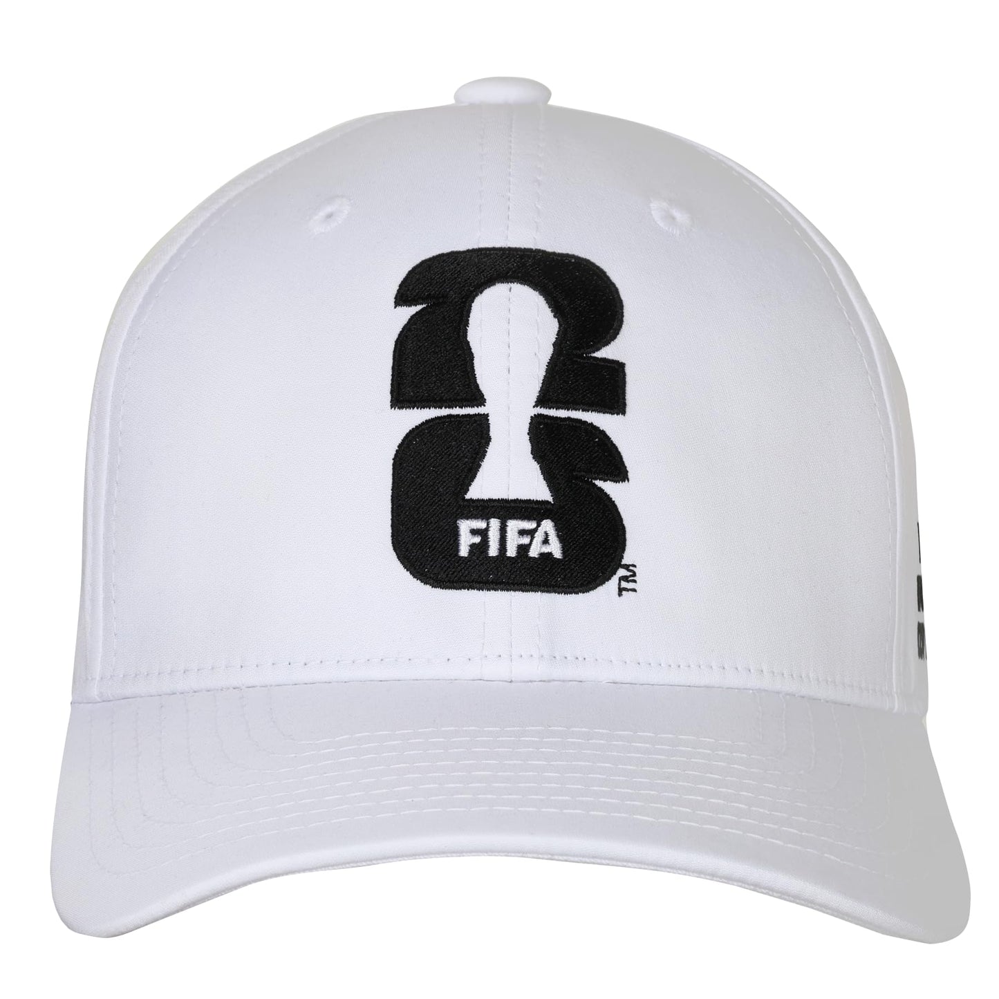 Outerstuff FIFA World Cup 2026 Mens Event Structured Flex Cap Hat, White, One Size