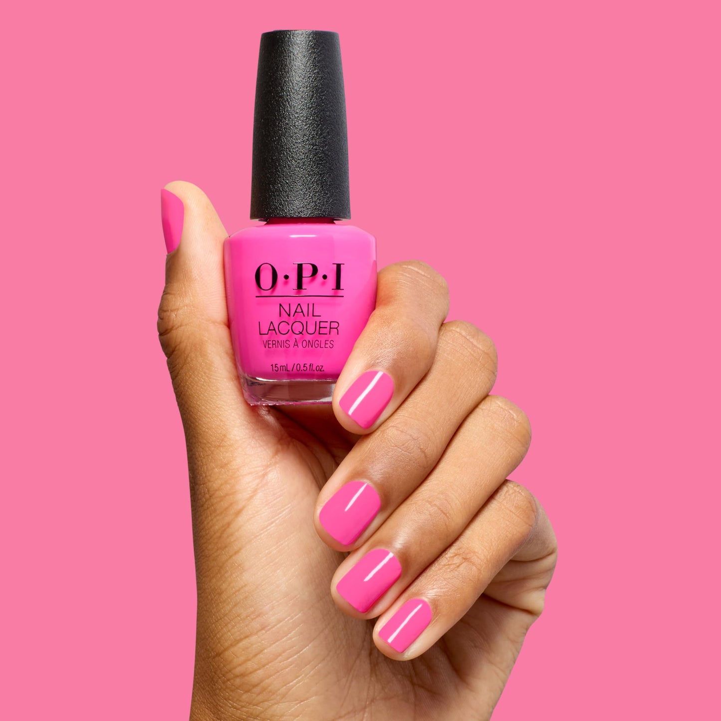 OPI Nail Lacquer Go with the Floatie | Opaque Cool Hot Pink Crème Chip Resistant Nail Polish | Trip to the Brite Side | Summer 2026 Collection