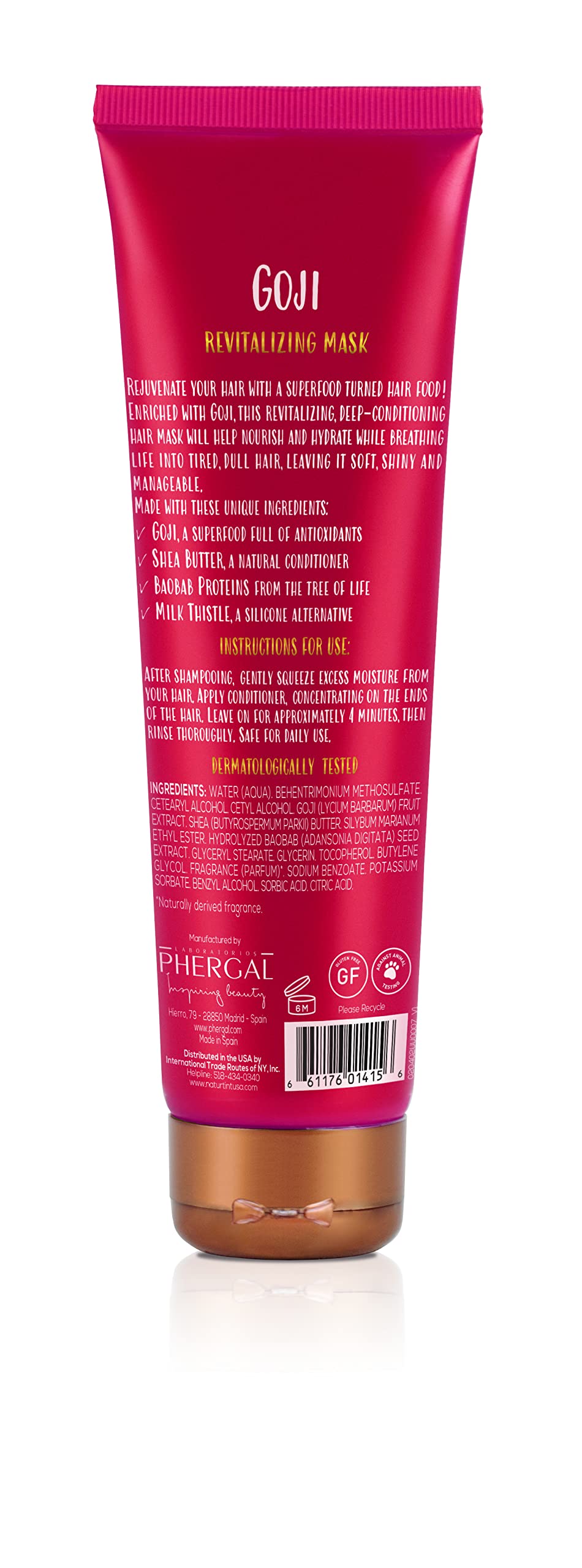 Naturtint Hair Food Deep Conditioning Mask (5.07 Fl Oz), Goji Revitalizing - Naturally Derived Ingredients, Free of Parabens and Artificial Fragrances