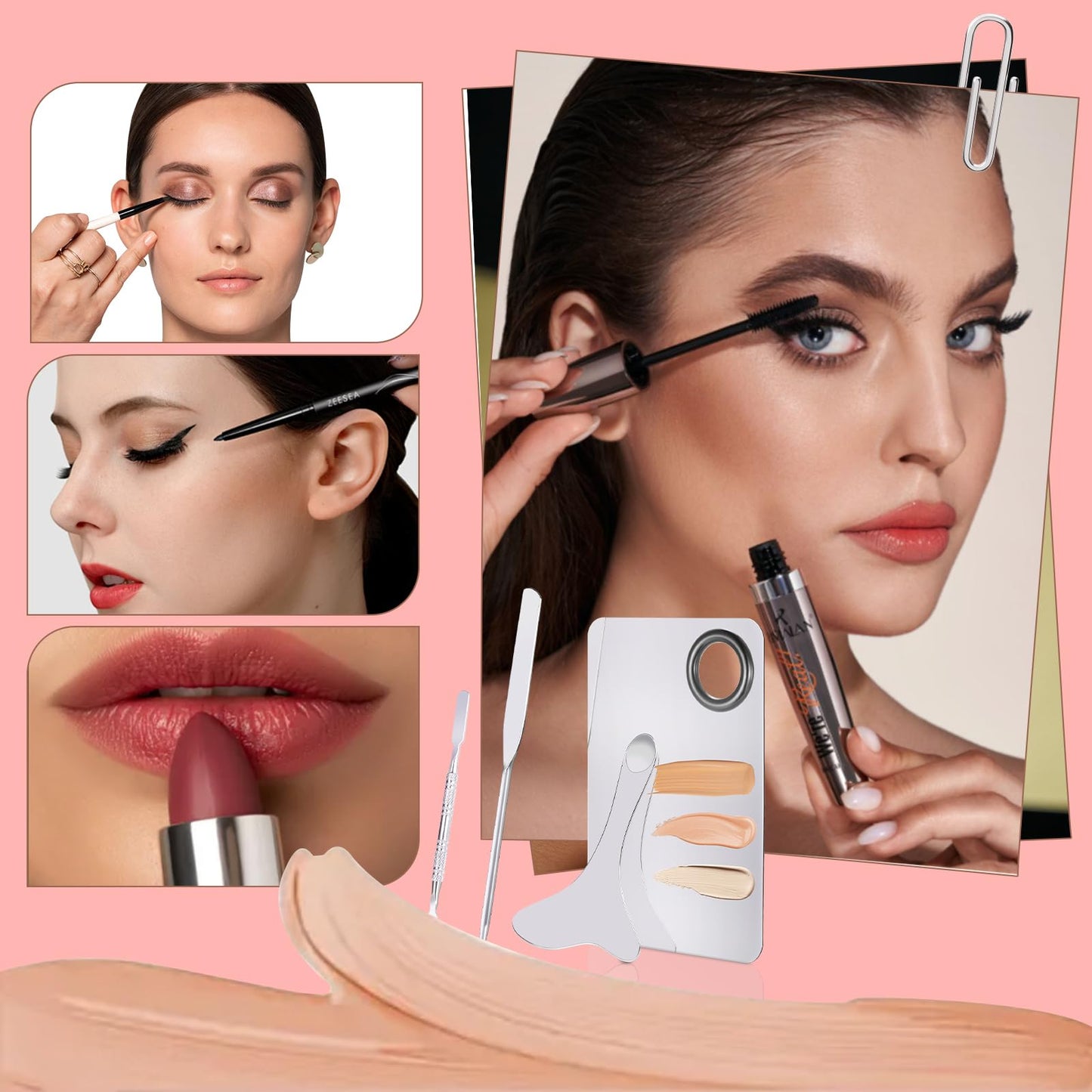 Cosmetic Makeup Palette, Mixing Palette Foundation Mixing Makeup Palette