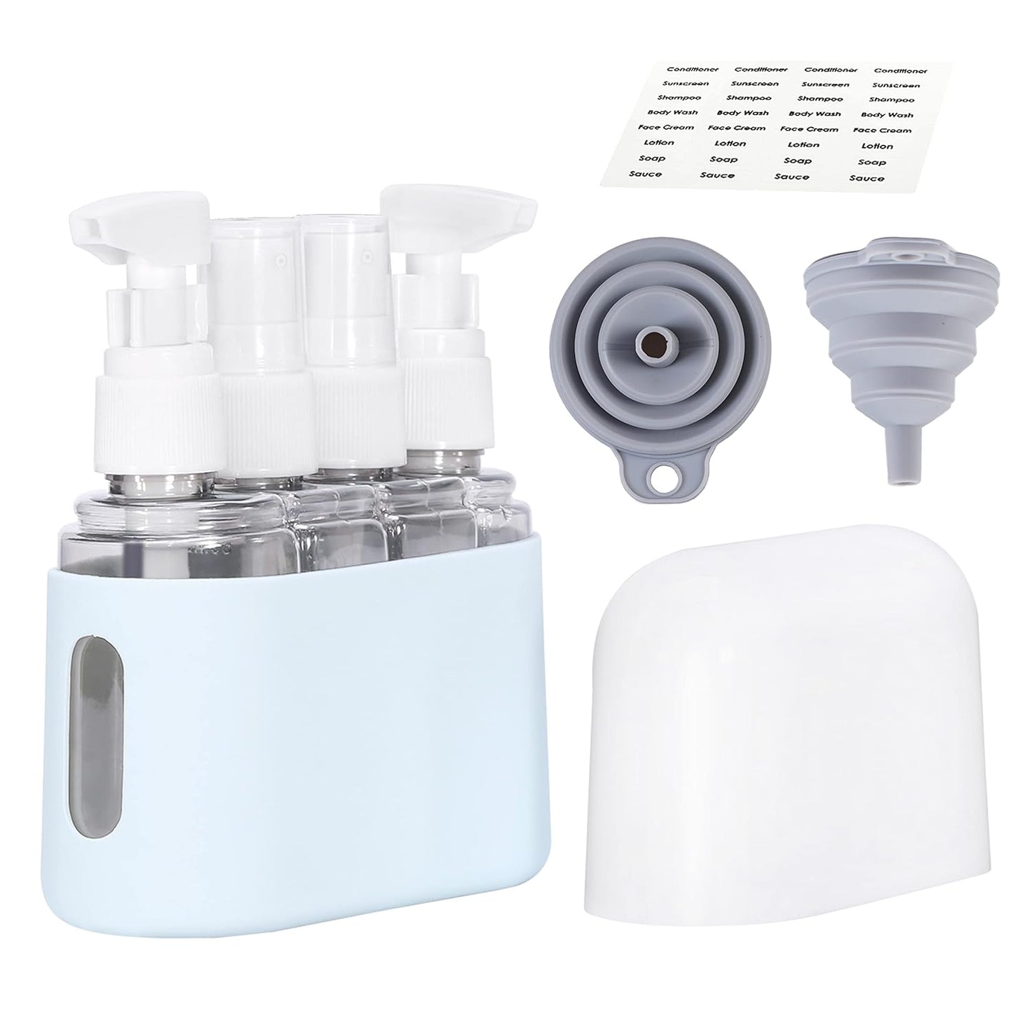 Travel Bottles - Leak Proof Toiletry Containers | TSA Approved Kits with Labels