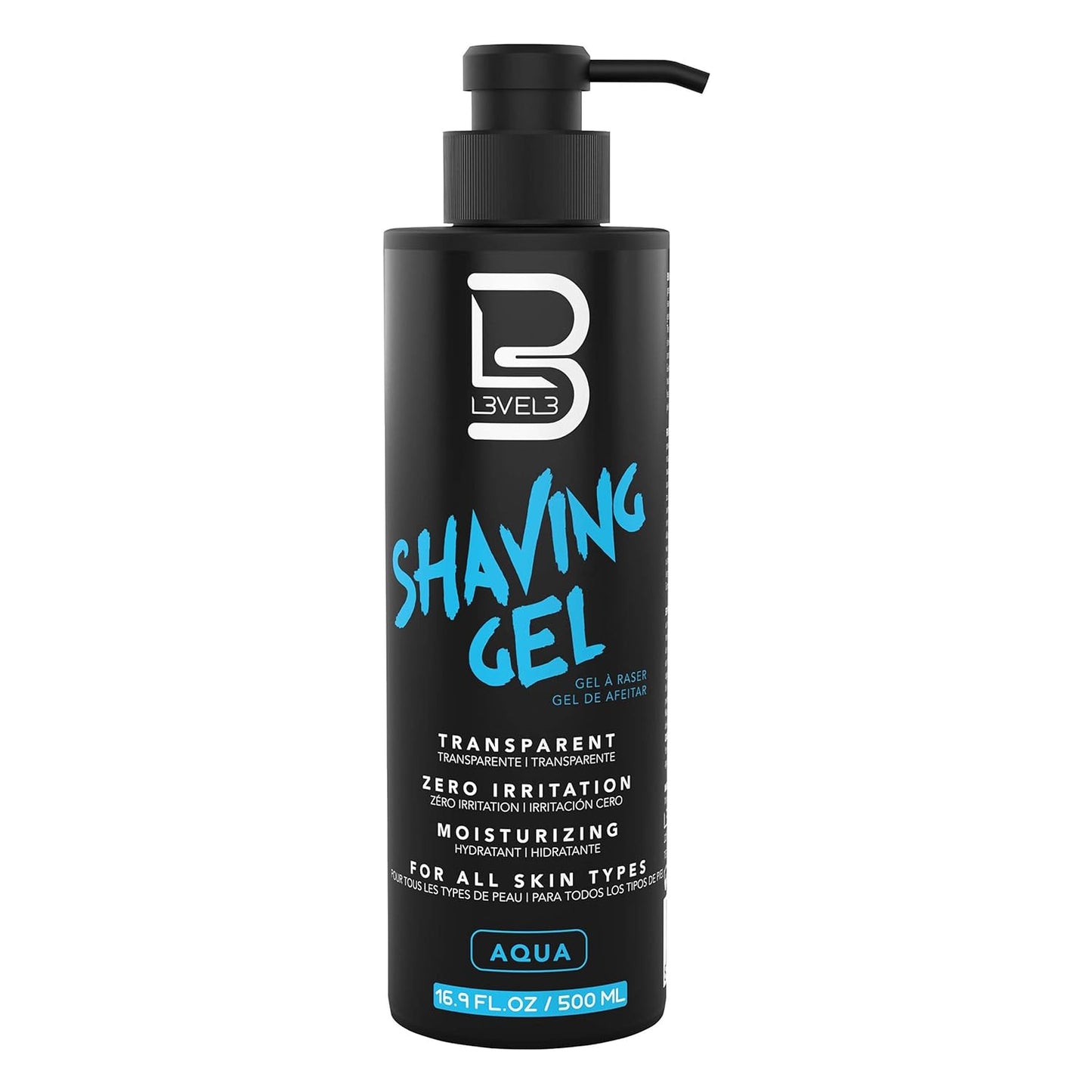 L3 Shaving Gel - Non-Irritating Straight Razor Gel for Smooth Shaves | Refreshing Aqua Scent