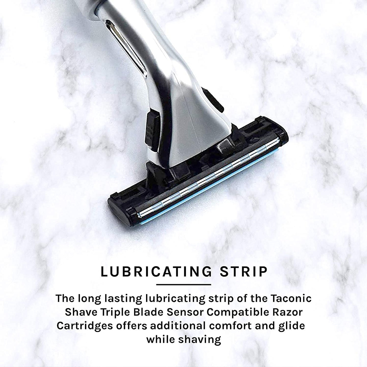 Gillette Sensor Compatible Triple Blade Razor - Heavyweight Pivot Head | Includes 41 Blades for a Smooth, Close Shave