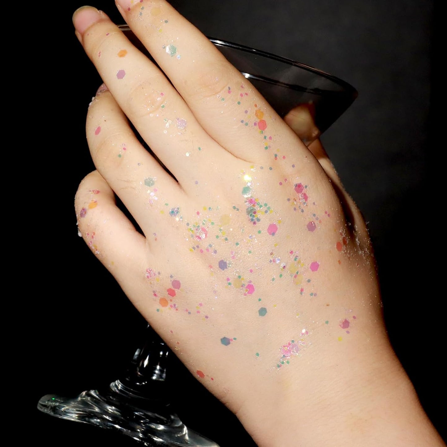 Body Glitter Gel - 12 Colors Festival Makeup for Face & Hair | Sparkling Body Glitter
