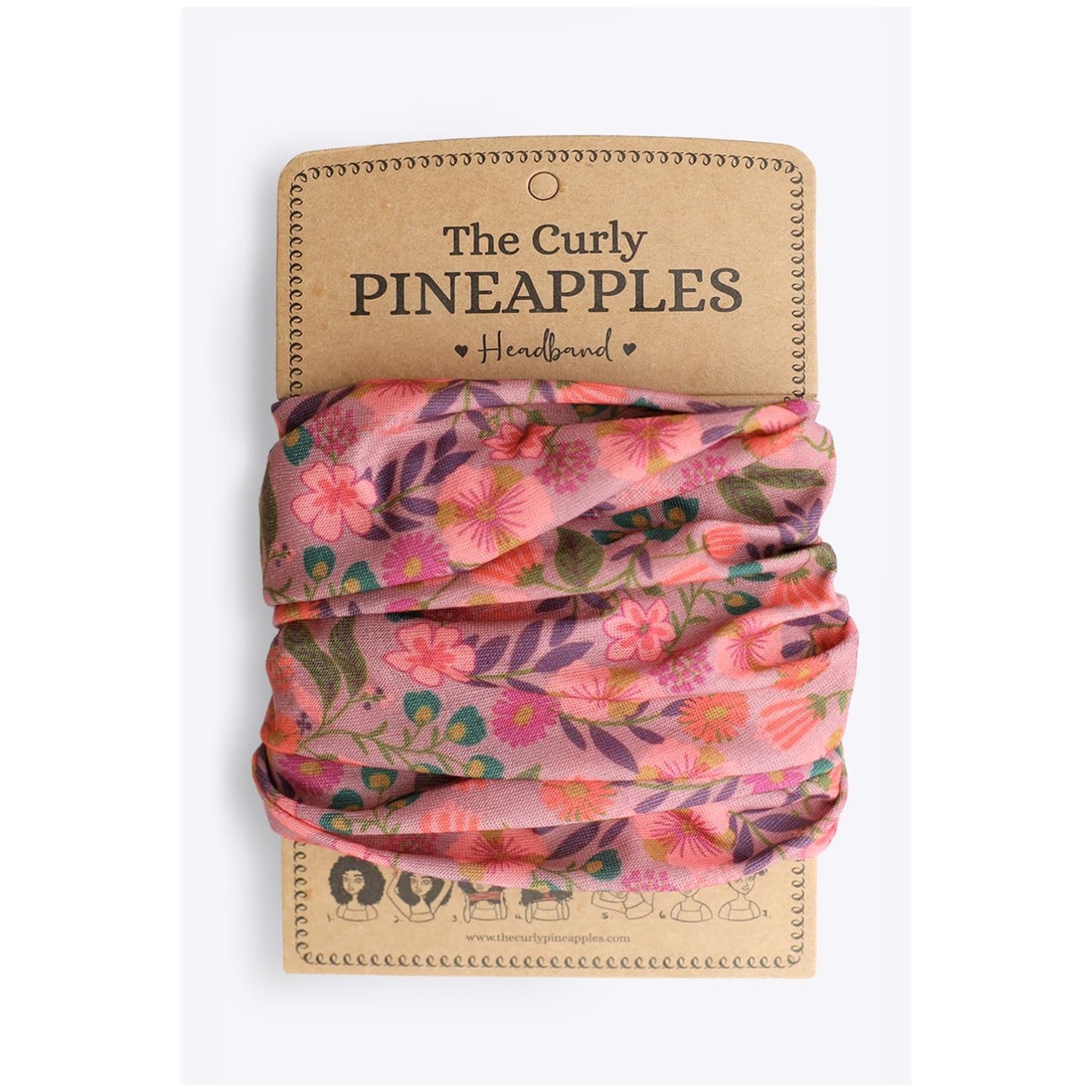 Curly Hair Headbands for Women - Stretchy Non-Slip Wide Design | Soft Cloth Yoga Headband (Fuchsia, Pack of 1)