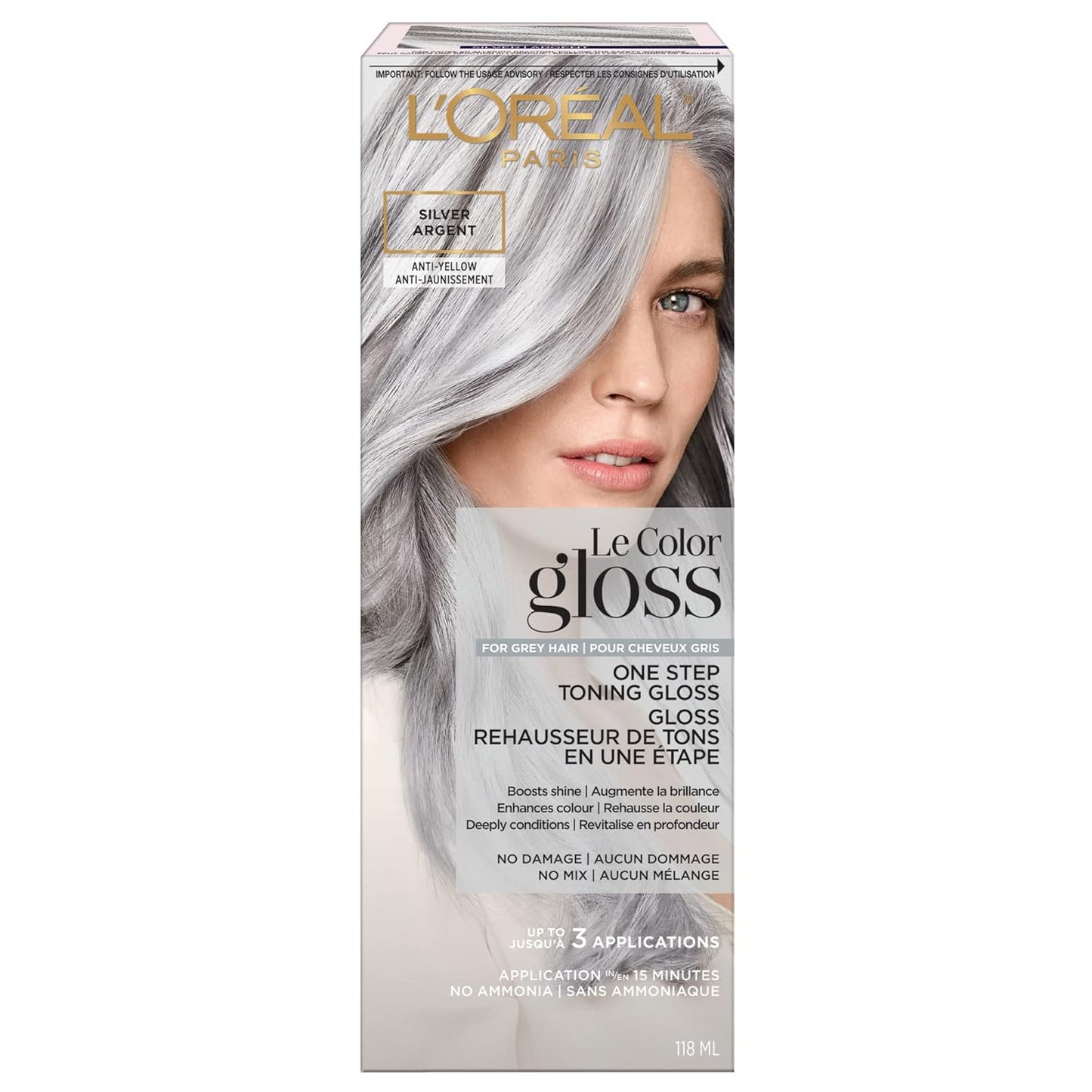 L’Oréal Paris Hair Gloss - One Step Toning Treatment for Auburn Hair | 4 Ounce