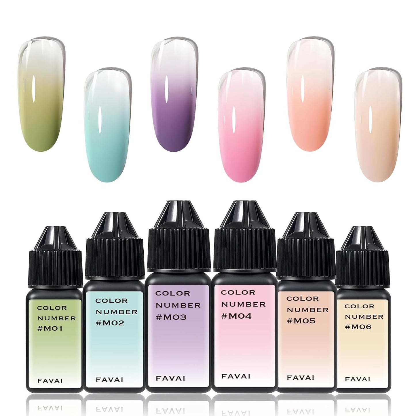 Airbrush Gel Nail Polish Starter Kit - 12 Vibrant Hema-Free Colors | Fast-Dry Smooth Gradient for DIY Manicure
