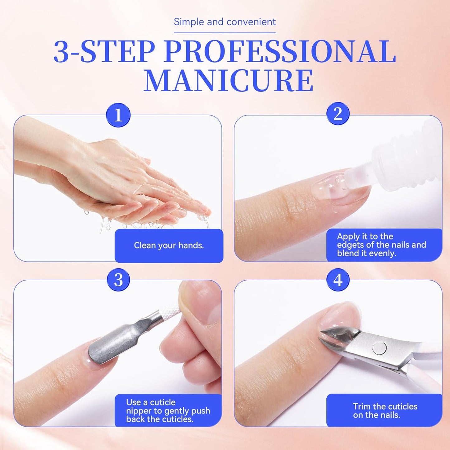 Cuticle Remover Oil Pen - Fragrance-Free Nail Care Gel for Moisturizing & Strengthening Dry Cuticles | Portable Beige Pen
