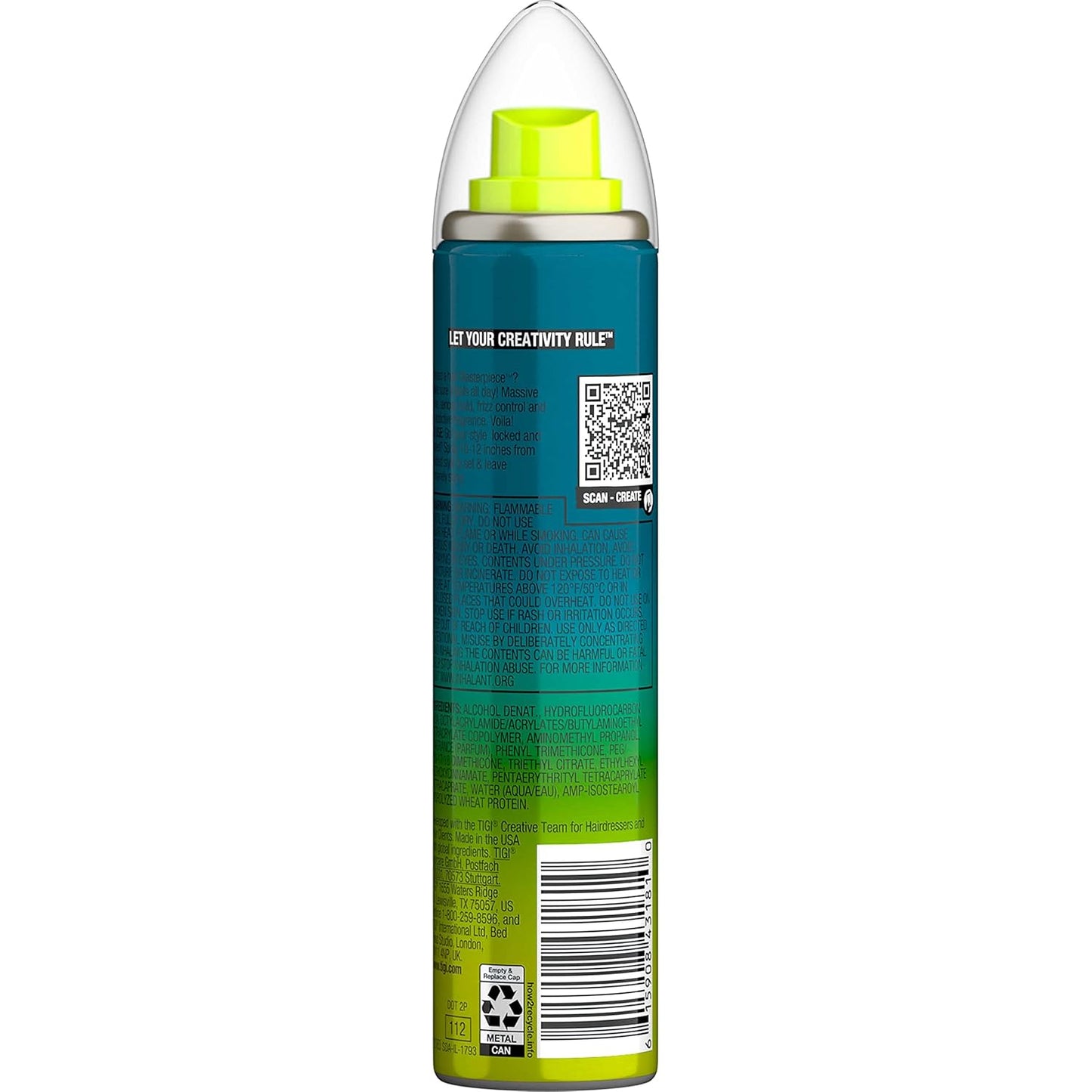 TIGI Bed Head Masterpiece Hairspray - Strong Hold, Travel Size 2.4 oz | Pack of 3