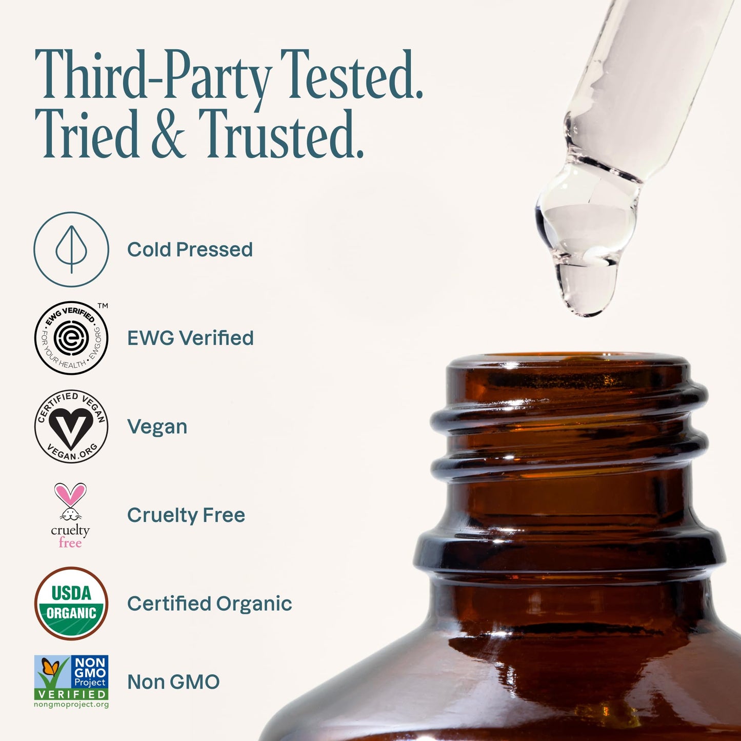 Cliganic Organic Castor Oil, 100% Pure (2oz Glass Bottle with Eyelash Kit) - For Eyelashes, Eyebrows, Hair & Skin (Packaging May Vary)