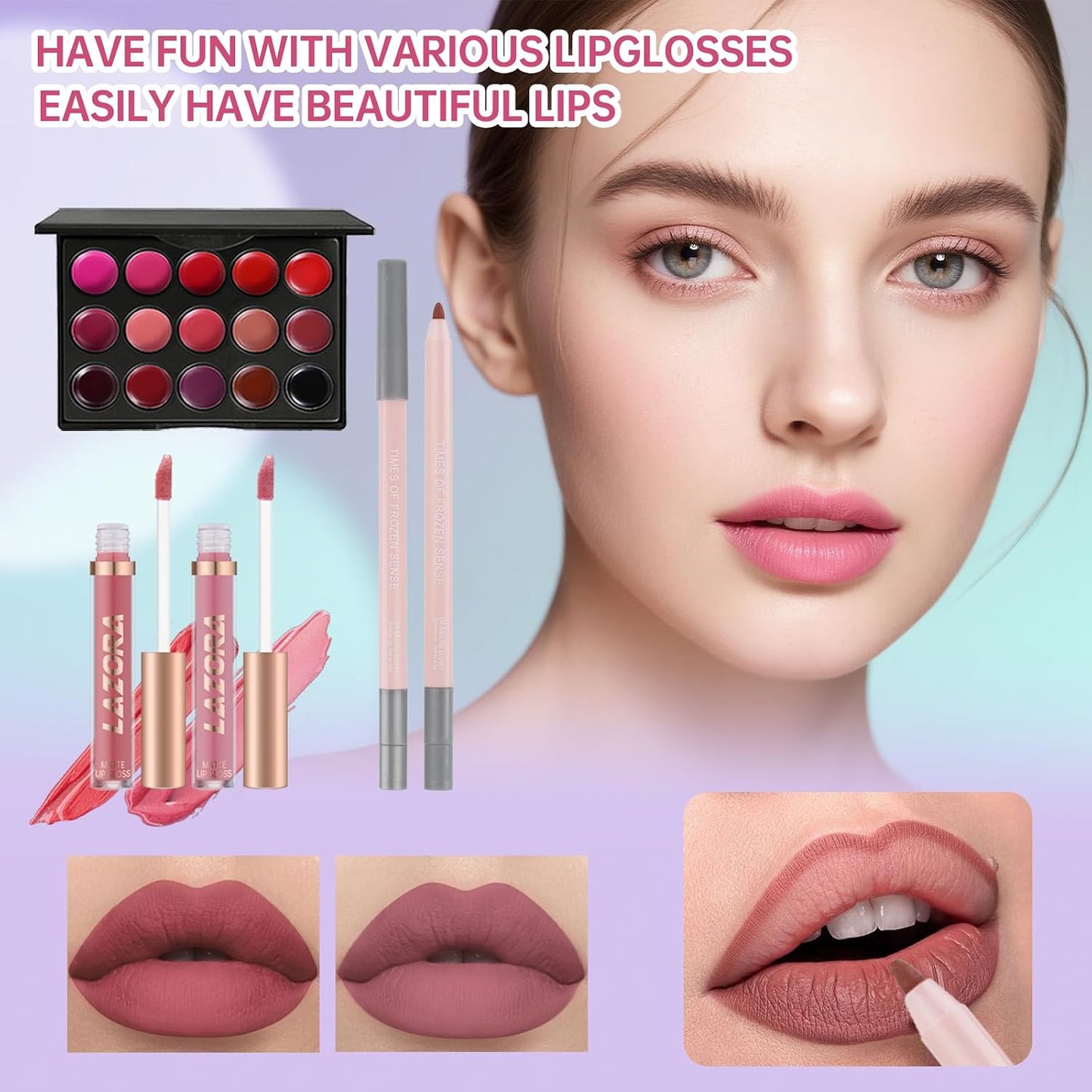 Makeup Set for Teens & Beginners - Travel-Friendly Kit | Perfect Gift for Girls