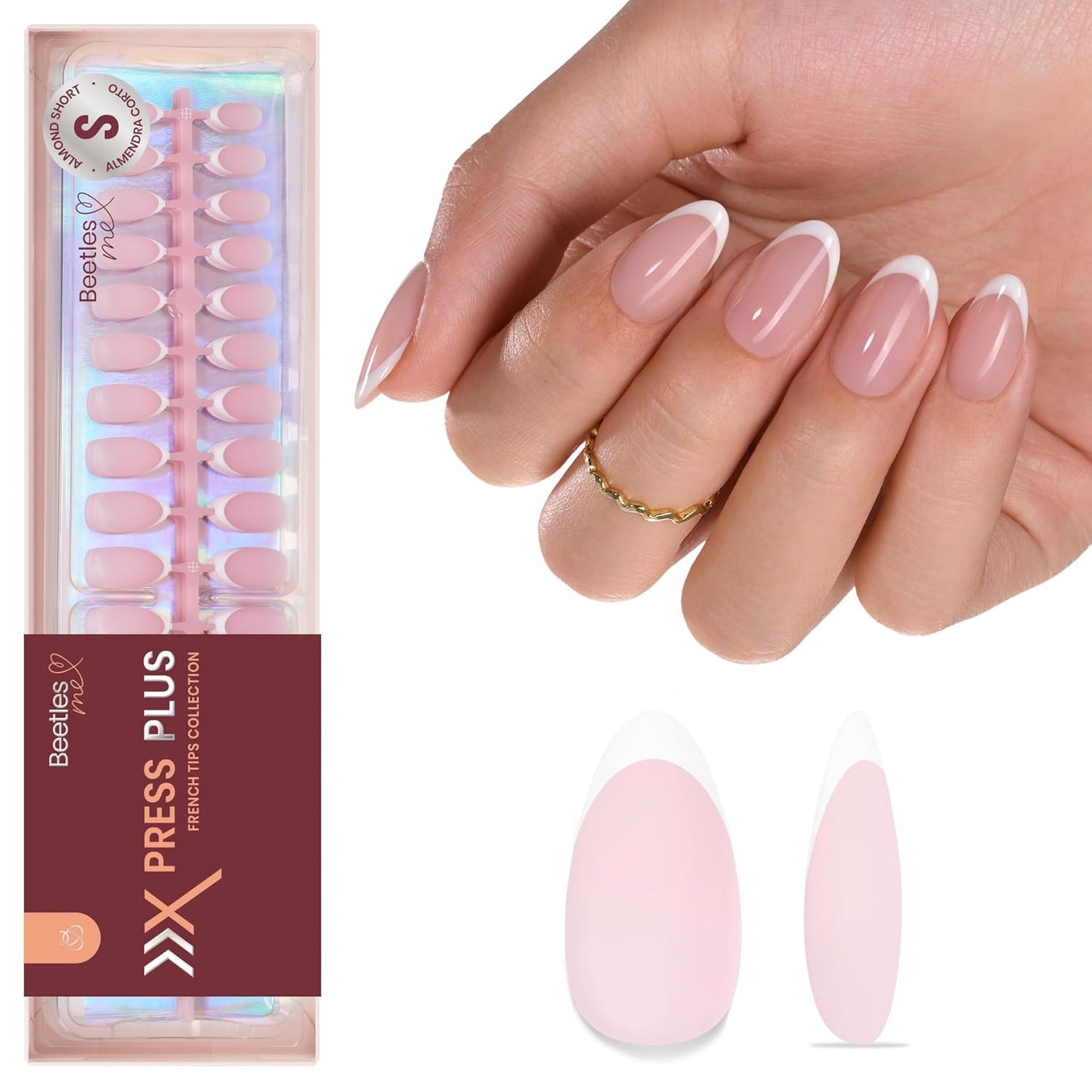 Beetles Press-On Nail Glue - Quick-Drying 10ml Brush-On Adhesive for Acrylic & Fake Nails | Long-Lasting Summer Manicure