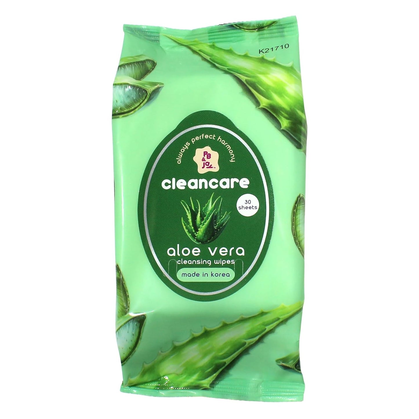 Aloe Vera Makeup Remover Wipes - Soothing Korean Face Wipes with Hyaluronic Acid | 30 Count for Sensitive Skin