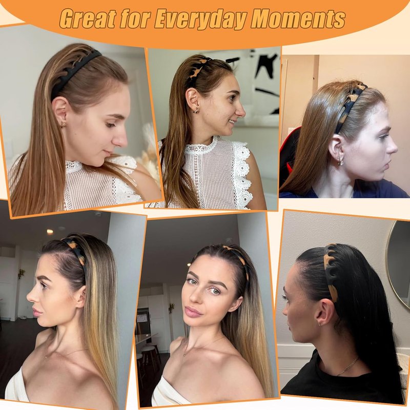 Silicone Headbands for Women - Non-Slip Comb Design | Durable Hair Accessories for Fashion