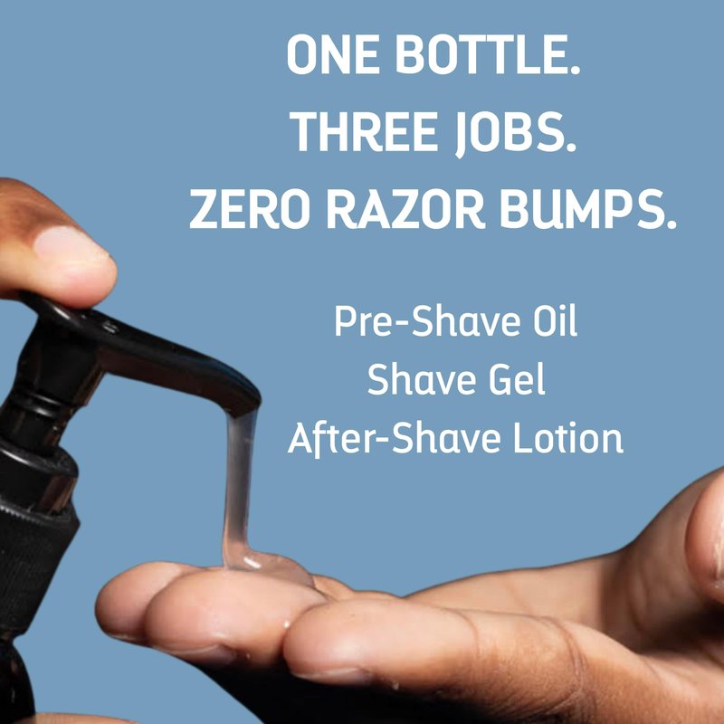 TCM 3N1 Men's Shave Glaze – Pre-Shave, Shaving Gel & Aftershave – Hydrating & Soothing Cruelty-Free Formula, for Comfort, Precision, and Easy Glide, 8 oz (Pack of 1)