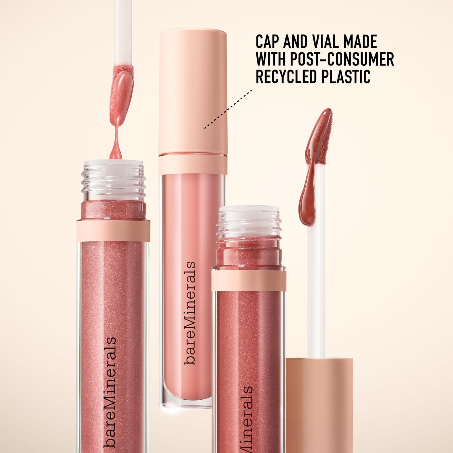 bareMinerals Mineralist Lip Gloss-Balm, Hydrating Lip Gloss + Balm Hybrid, Sheer Glossy Lip Balm, No Stickiness, Improves Lip Smoothness, Vegan - Ingenuity