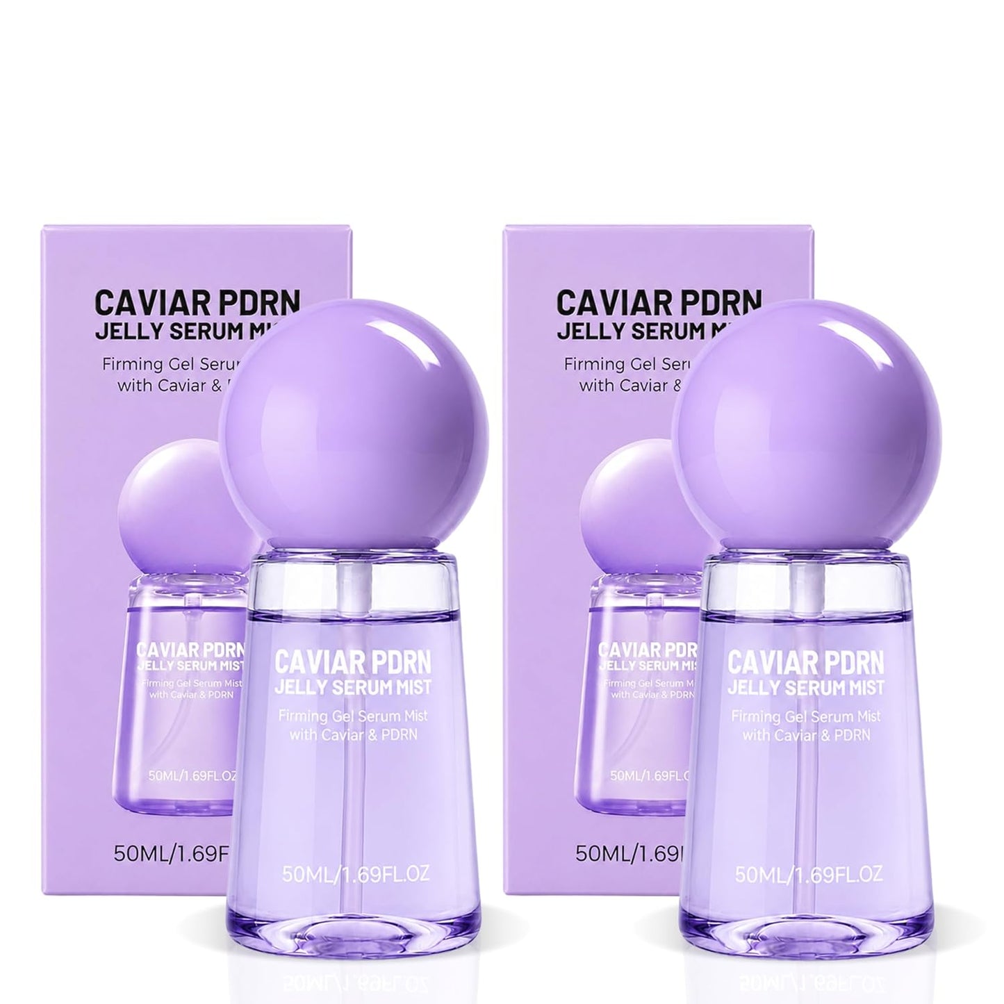 Caviar PDRN Jelly Serum Mist - Hydrating Face Spray for Dewy Glow | Travel Size 1.69 fl oz Each