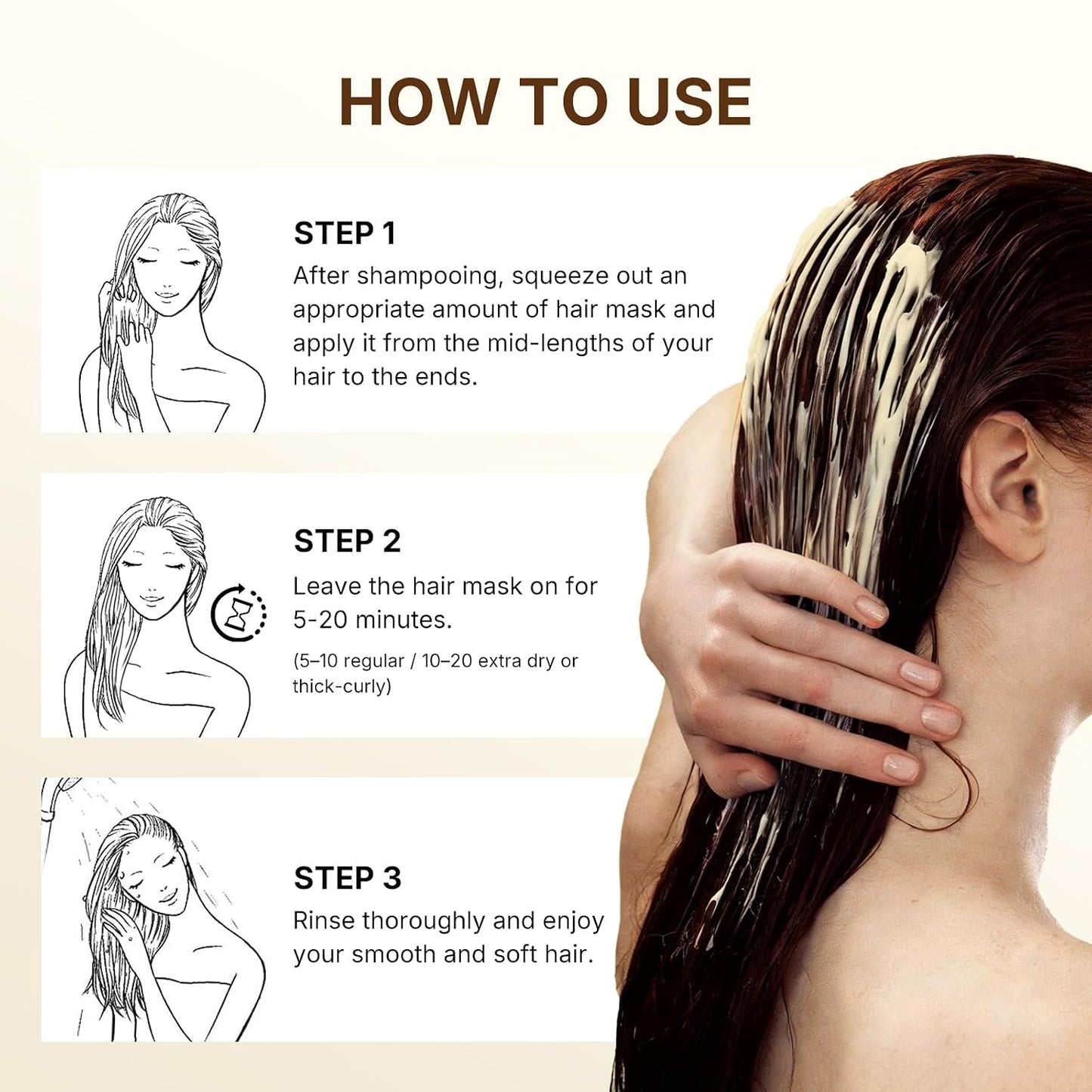 Collagen Hair Mask - Deep Repair Treatment with Argan Oil for All Hair Types | 16.90 oz (500ml)