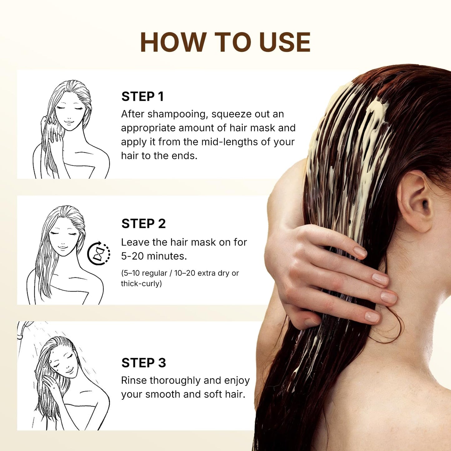 Collagen Hair Treatment Deep Repair Conditioner Argan Oil Keratin Hair Treatment For Dry Damaged Curly Bleached & All Hair Types. 16.9 Oz 500ml