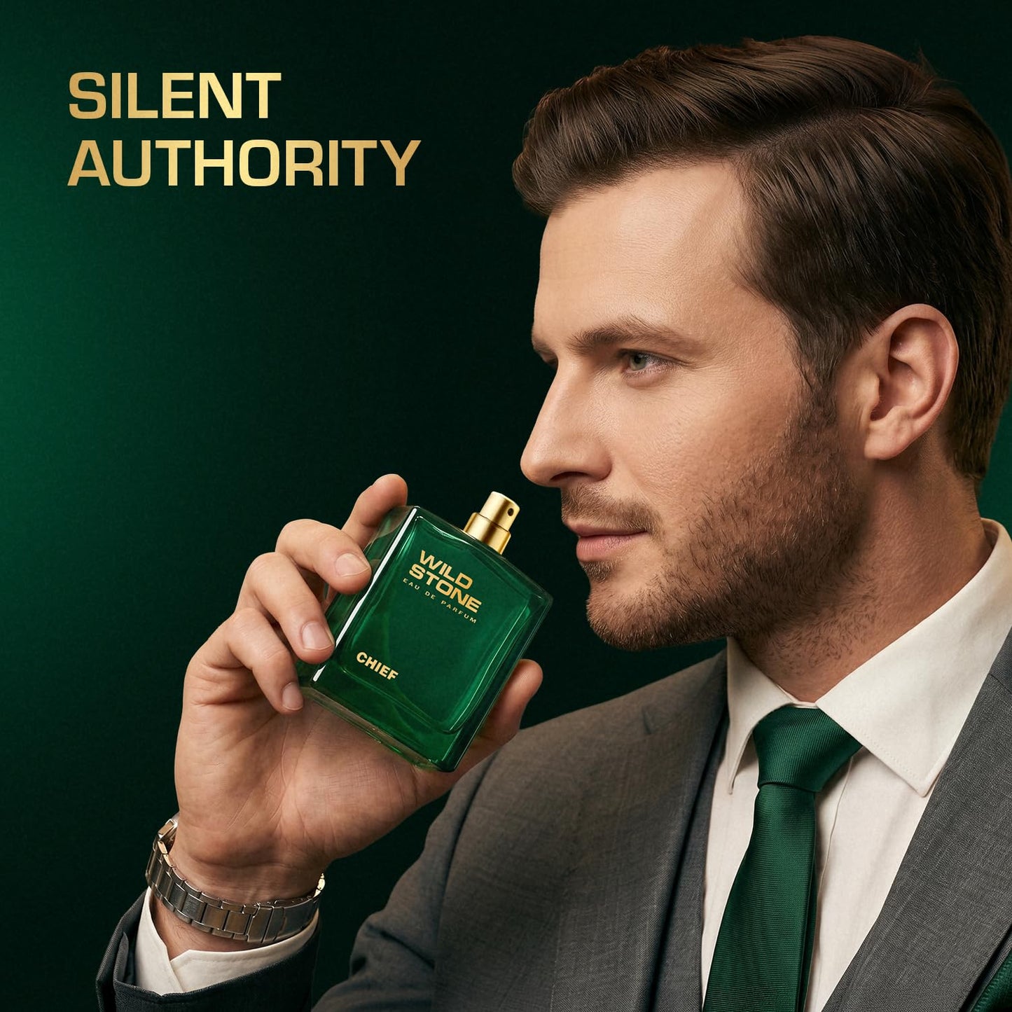 Wild Stone Chief Eau De Parfum - Intense Long-Lasting Men's Fragrance | 3.38oz (100ml)