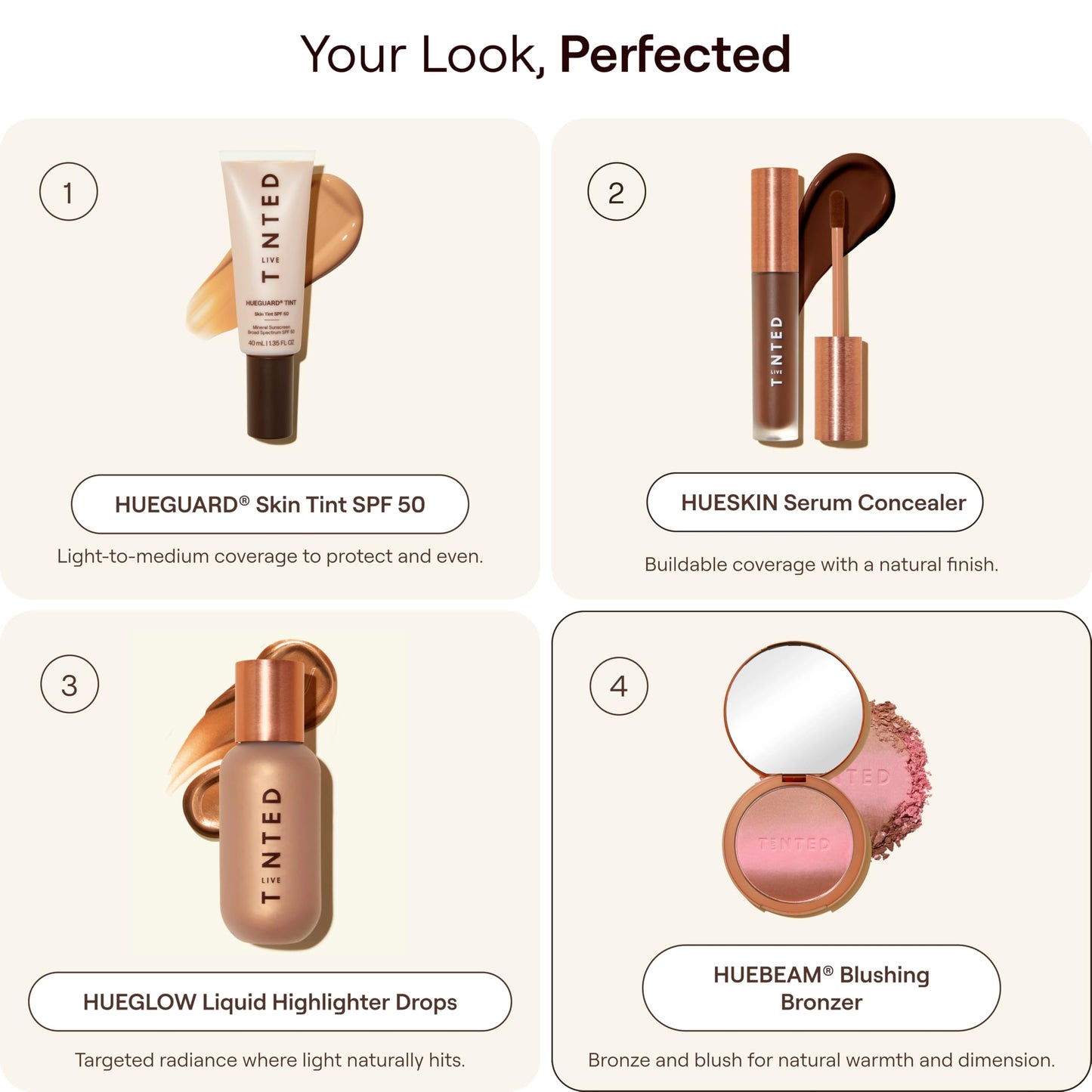 Live Tinted Huebeam Jumbo Gradient Blushing Bronzer - Lightweight, Highly-Pigmented, Buildable & Blendable - Sunkissed, Glowy, Even Toned Skin Face Blush and Bronzer - 15g / 0.5 oz