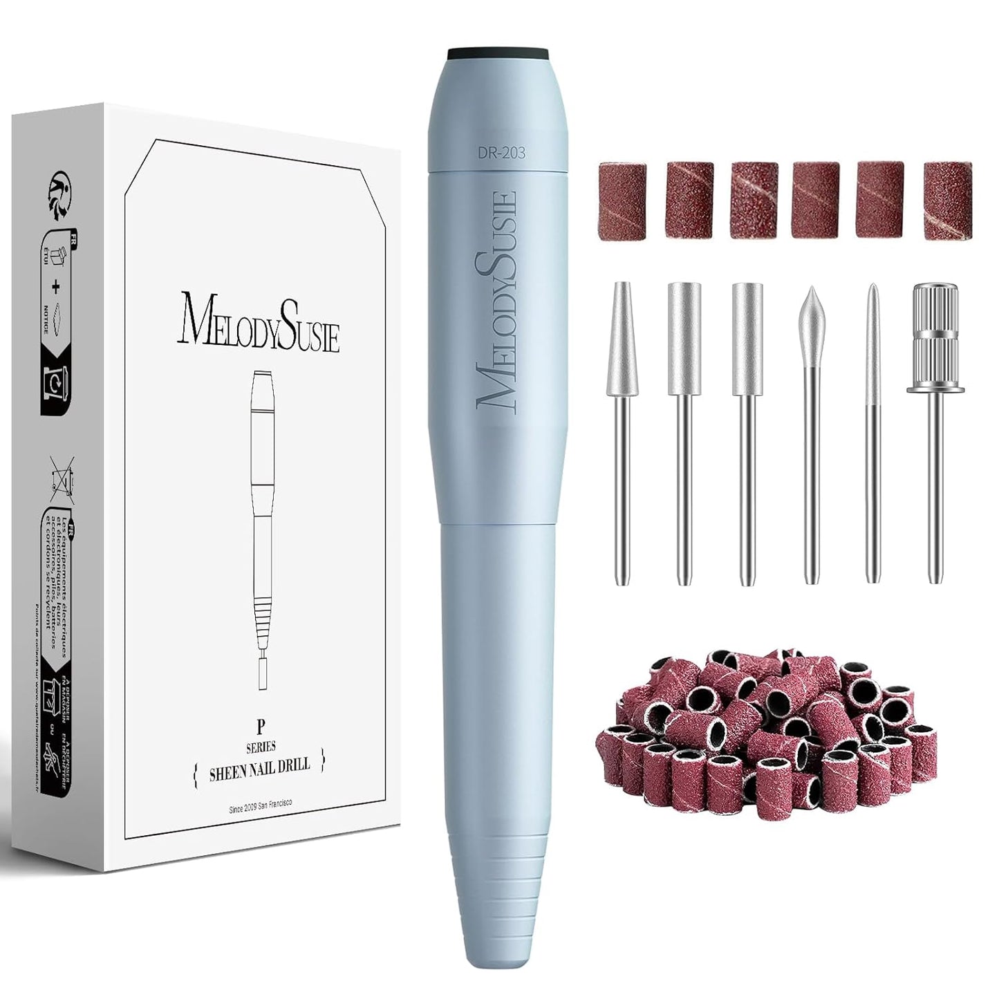 Portable USB Nail Drill - 20000RPM Electric Nail File for Manicure, Polishing & Gel Removal | Compact Design for Home Use