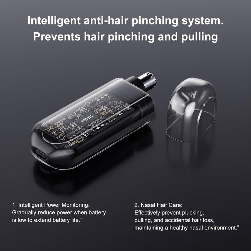 VISDOLL 2026 Men & Women Professional Ear and Nose Hair Trimmer, Travel-Friendly IPX7 Waterproof, USB Rechargeable, Painless Quiet, Easy to Clean Dual Edge Blades，Orange