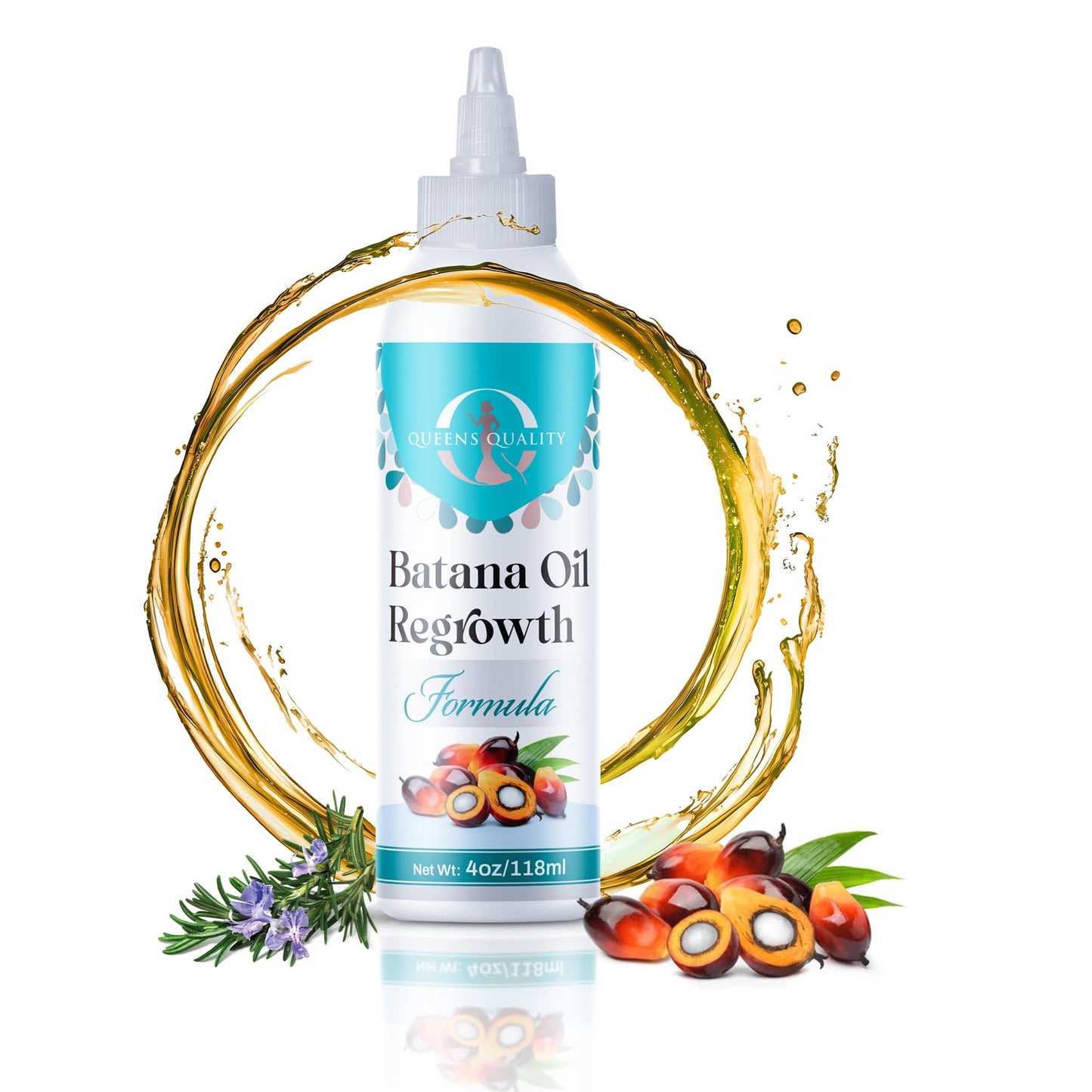 Batana Oil Hair Growth Formula – 100% Unrefined Natural Treatment with Potent Blended Oils – Promotes Thicker Hair, Reduces Thinning & Repairs Scalp Damage – 4oz”