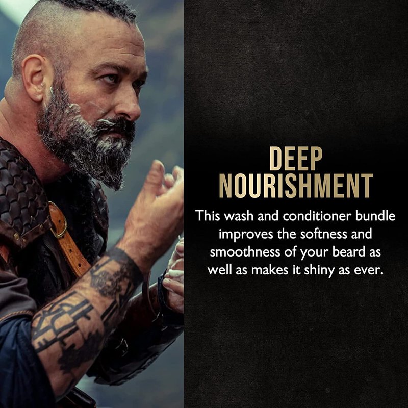 The Beard Struggle - Marksman's Beard Conditioner - Hoenir's Poem, Gold Collection - Nourish, Softens, & Strengthens Beard - Radiance Beard Conditioner for Men (8 Fl oz)