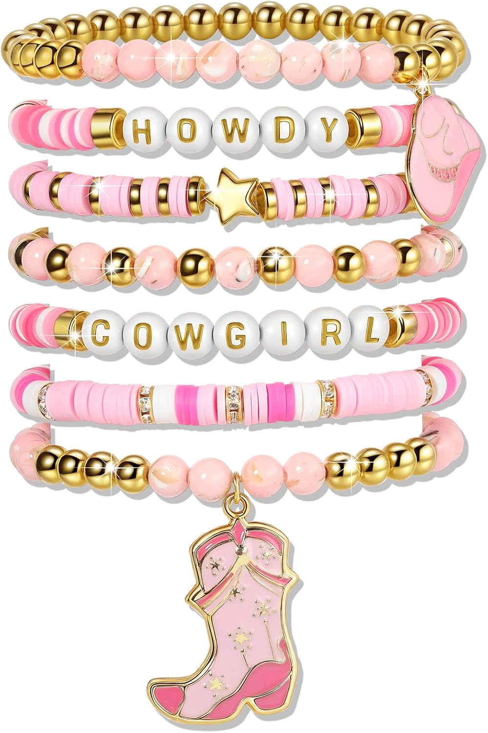 Friendship Bracelets Set - Colorful Beaded Stretchable Bracelets for Teens | Stackable Gift Ideas for Holidays