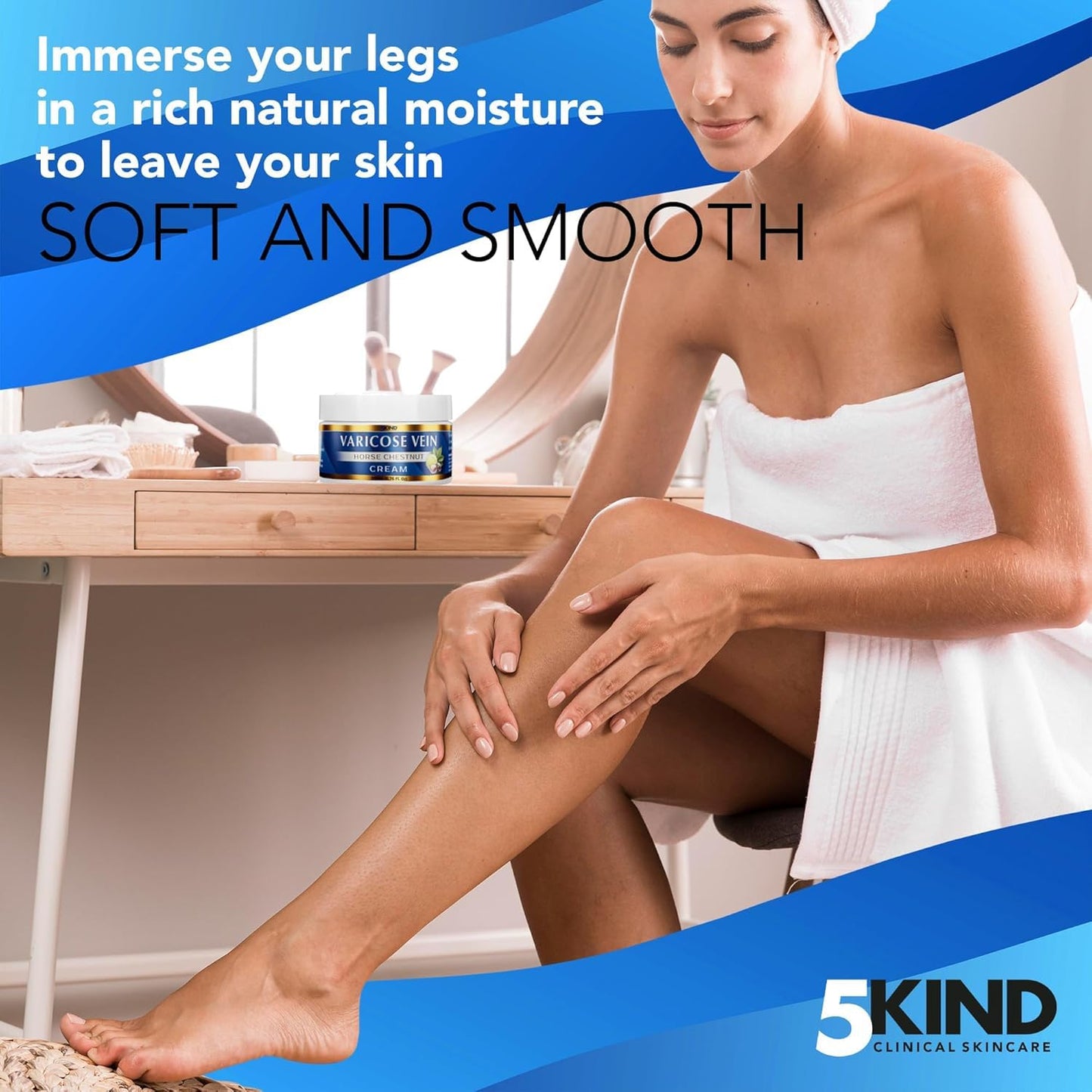 Varicose Veins Treatment Cream - Horse Chestnut, Zinc & Arnica | 6.76 Fl Oz for Improved Appearance & Comfort