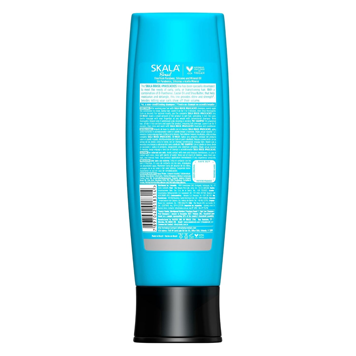 SKALA Curly Hair Conditioner - Vegan Formula with Shea Butter & Castor Oil | 325 mL Hydrating Care