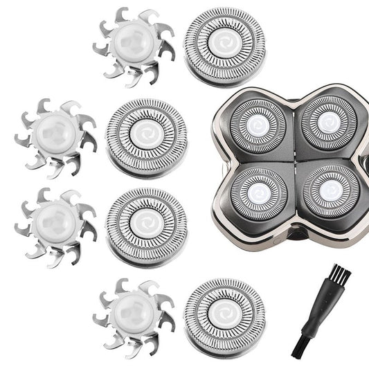 MAWAER 4pcs Head Shaver Replacement Blades for Skull Shaver Pitbull 4 Head Series and 3 Head Series