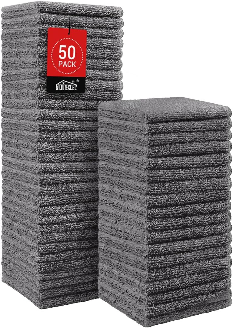 Quick Drying Face Towels - Super Absorbent Wash Cloths for Body & Face | Pink, Light Blue, Green, Navy Blue