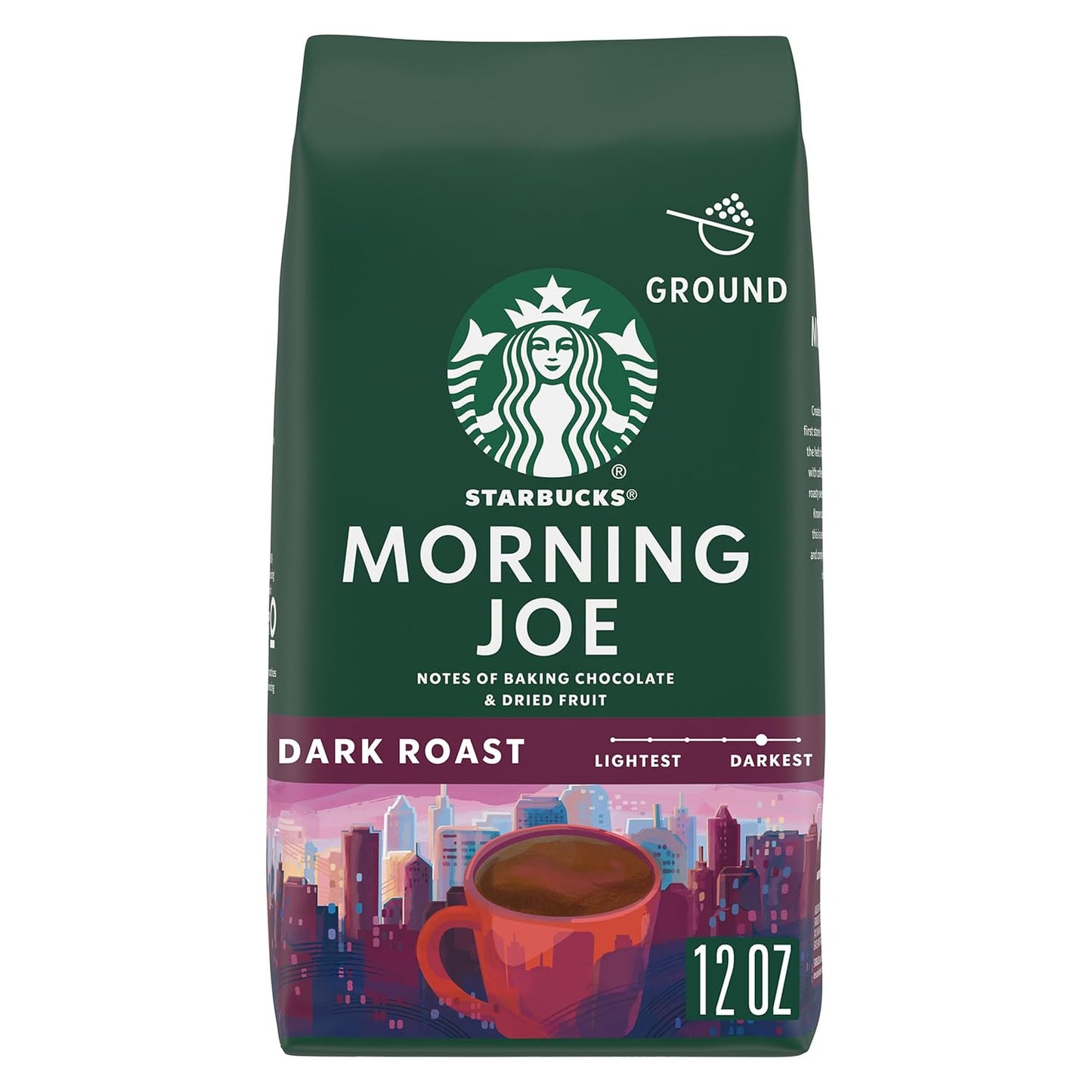 Starbucks Ground Coffee - Dark Roast Italian Blend | 100% Arabica, 18 oz Bag