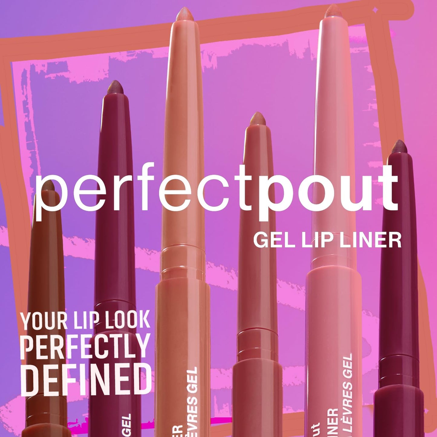 Perfect Pout Matte Gel Lip Liner Pencil - Rich, Long-Lasting Color | Vegan & Cruelty-Free - Bare To Comment